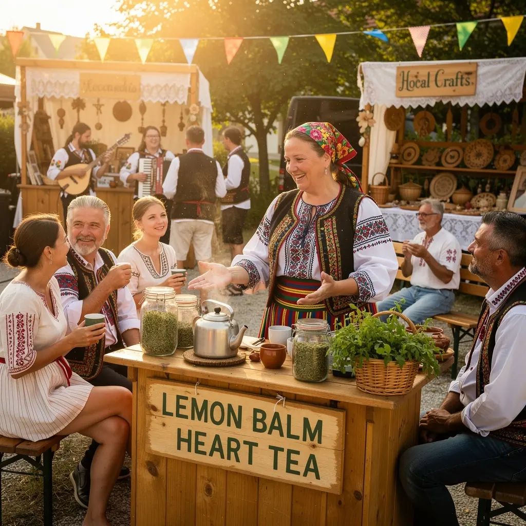 Zeleni listovi melise rašireni na bijeloj podlozi, s naglaskom na prirodne sastojke.